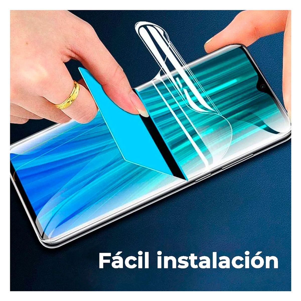 GENERICO - Lamina Para Vivo V21 Hidrogel Mica Completa Pack X 3