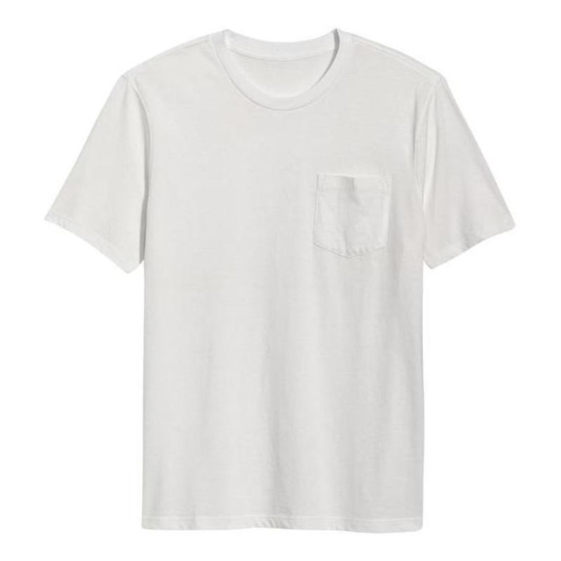 OLD NAVY - Polera Manga Corta con Bolsillo Blanco OLD NAVY