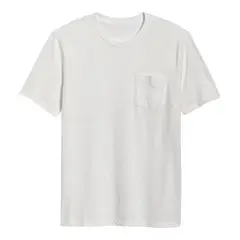 OLD NAVY - Polera Manga Corta con Bolsillo Blanco