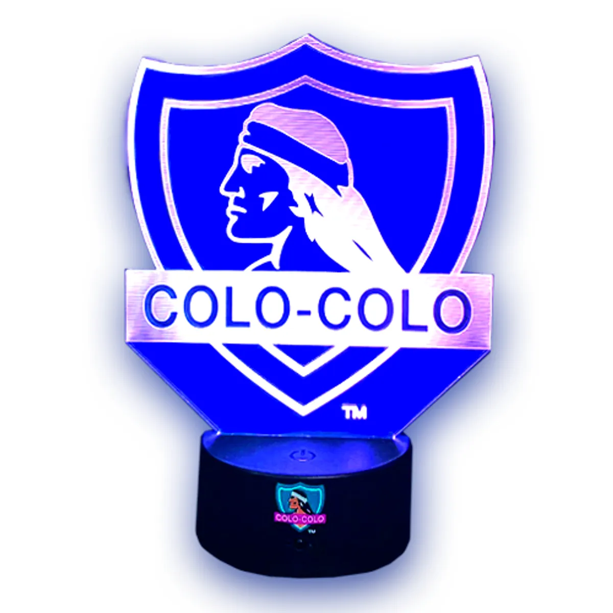 3DILUTION - Lámpara 3d Colo Colo Oficial Base Negra