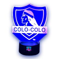 Lámpara 3d Colo Colo Oficial Base Negra
