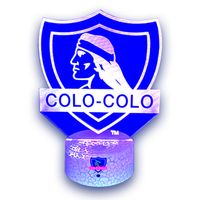 Lámpara 3d Colo Colo Oficial Base Agrietada
