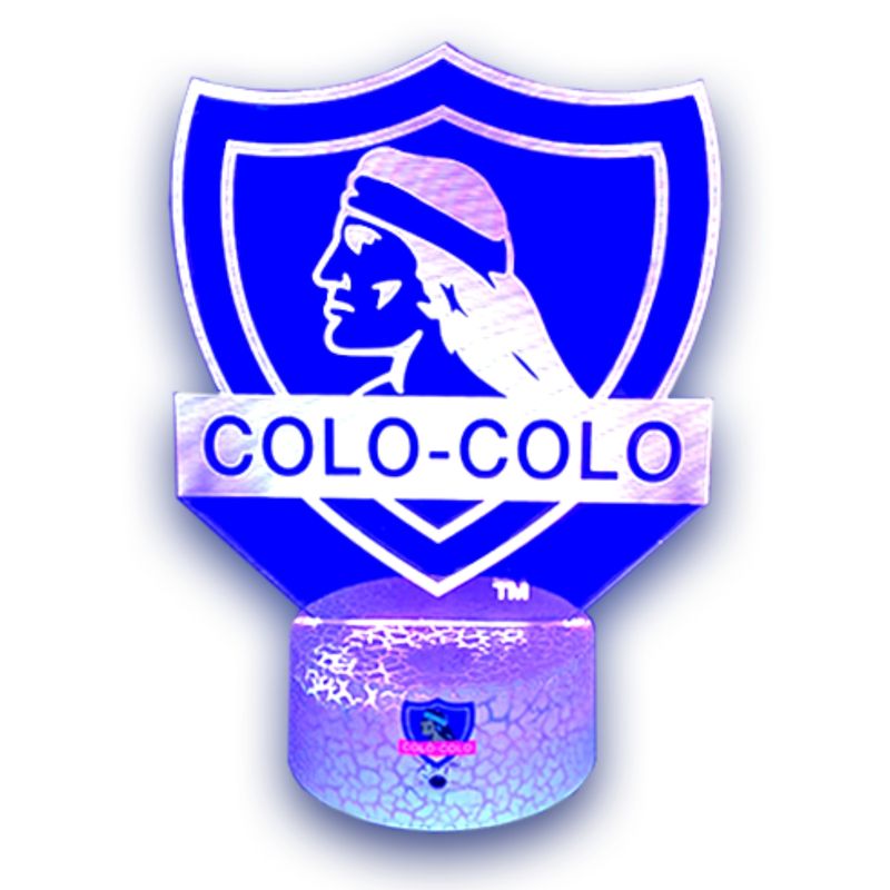 3DILUTION - Lámpara 3d Colo Colo Oficial Base Agrietada