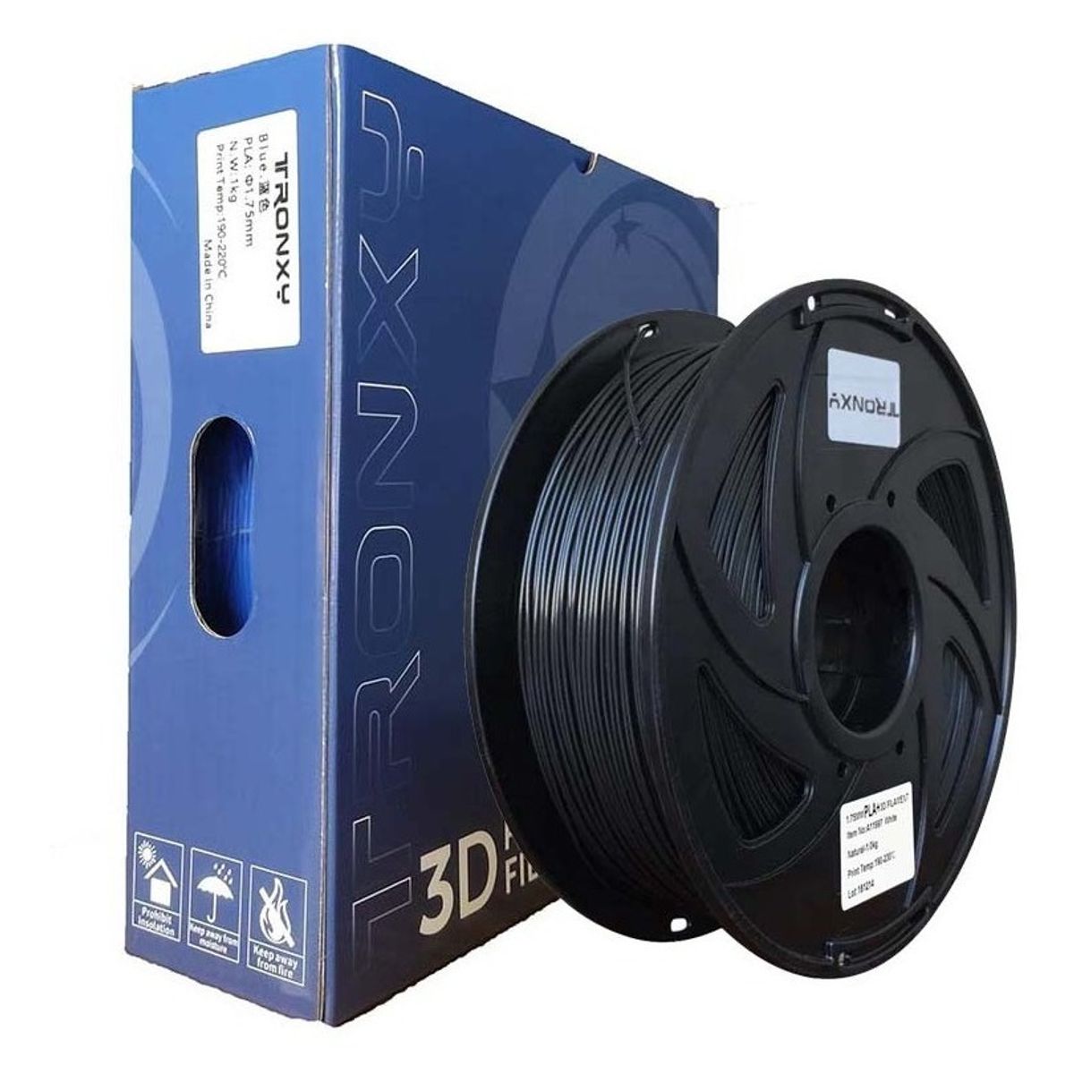 TODODESCUENTO - Filamento 3d Pla Tronxy De 1.75mm Y 1kg Negro