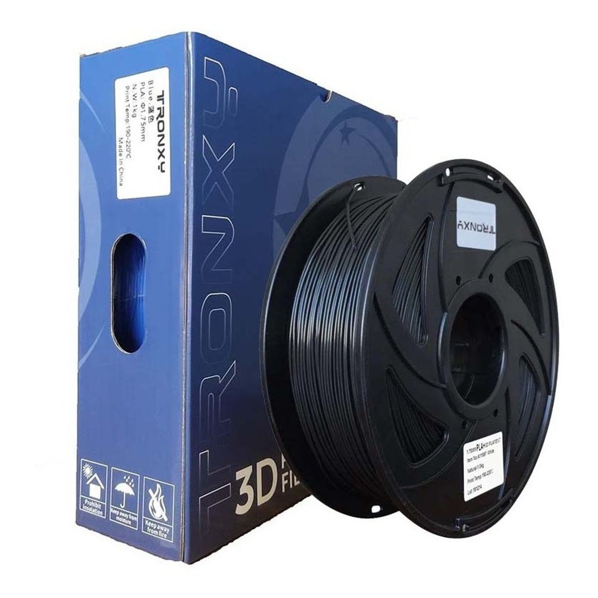 TODODESCUENTO - Filamento 3d Pla Tronxy De 1.75mm Y 1kg Negro