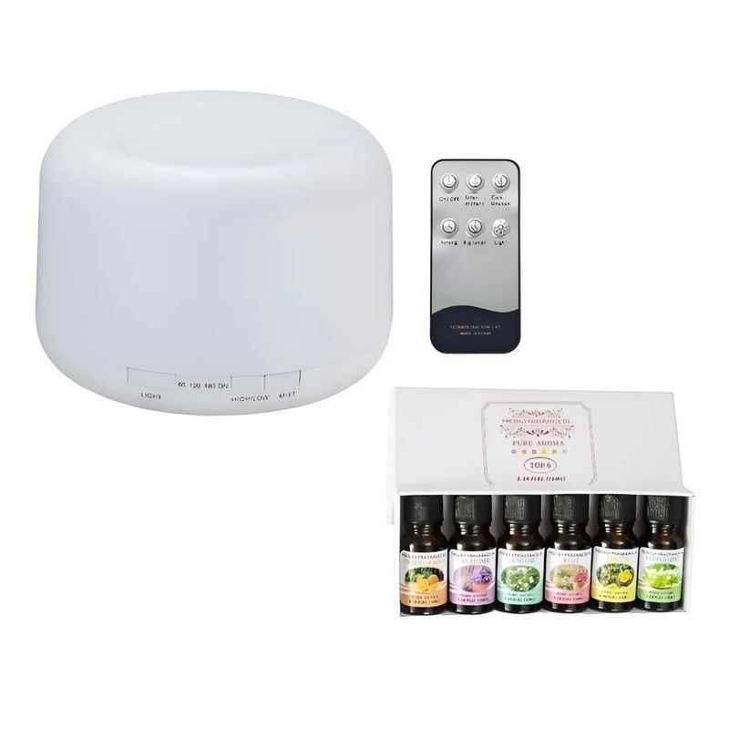 GENERICO - Humidificador Ultrasonico Aire Difusor 500ml - 1 Esencias XL