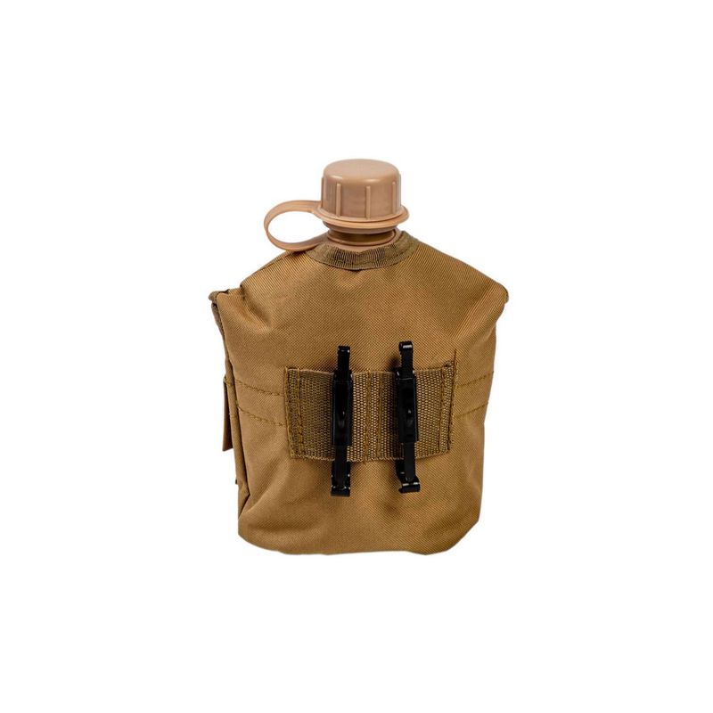 GENERICO - Cantimplora Militar Trekking Outdoor Coyote