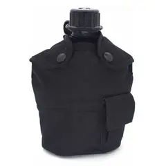 GENERICO - Cantimplora Militar Trekking Outdoor NEGRO