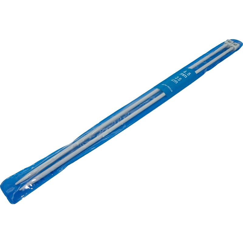 GENERICO - Palillos de Aluminio 4.5mm para tejer Knitting needles