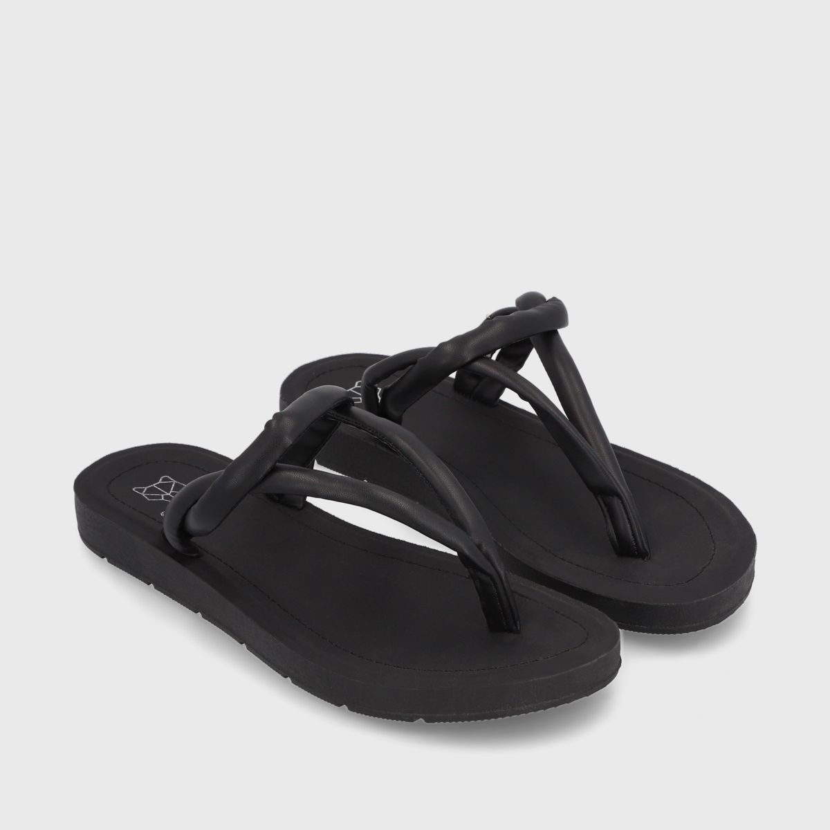 GOTTA - Sandalia Mujer Plana Negra 13254