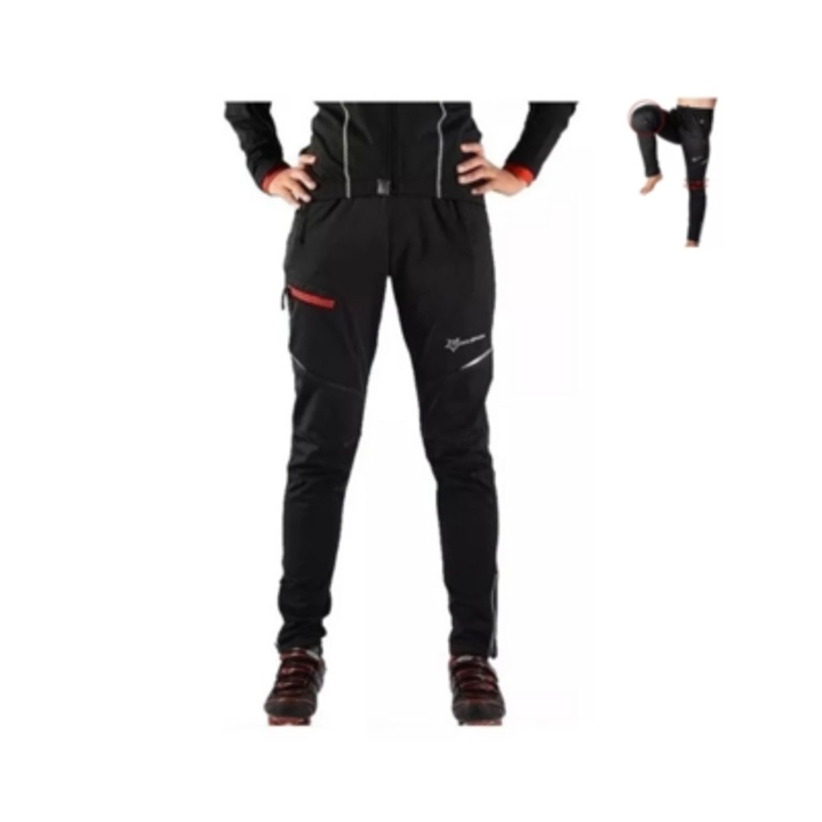 ROCKBROS - Pantalón Deportivo Invierno Respirable Windbraker Rockbros