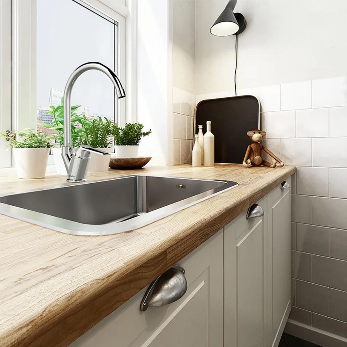 STRETTO - Monomando Grifo Llave Lavaplatos Modena Stretto