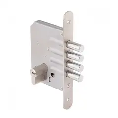 ODIS - Cerrojo Embutir 600 Llave-Llave - Plata