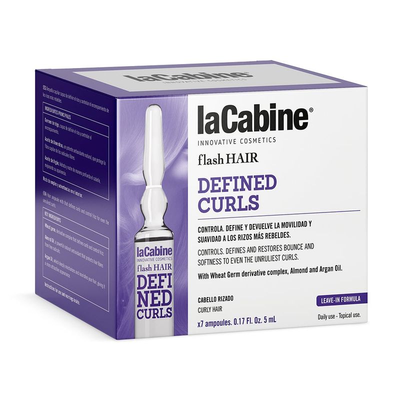 LA CABINE - Ampollas Flash Hair Rizos Definidos 7 x 5ml