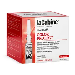 LA CABINE - Ampollas Flash Hair Protección de Color 7 x 5ml