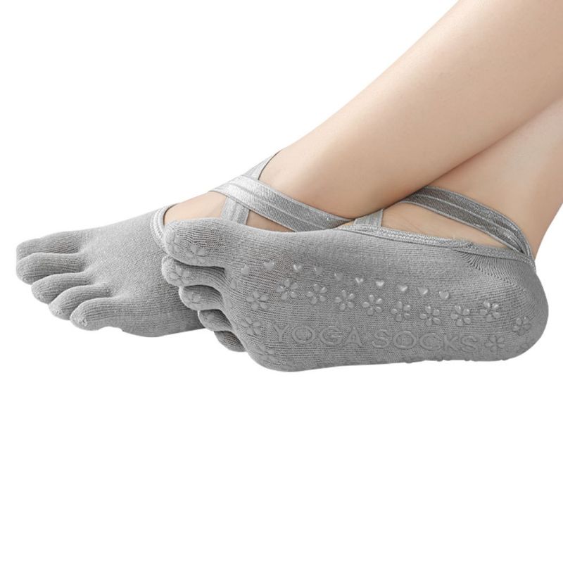 CRUSEC - Calcetines Antideslizantes Para Yoga Y Pilates Talla Única.