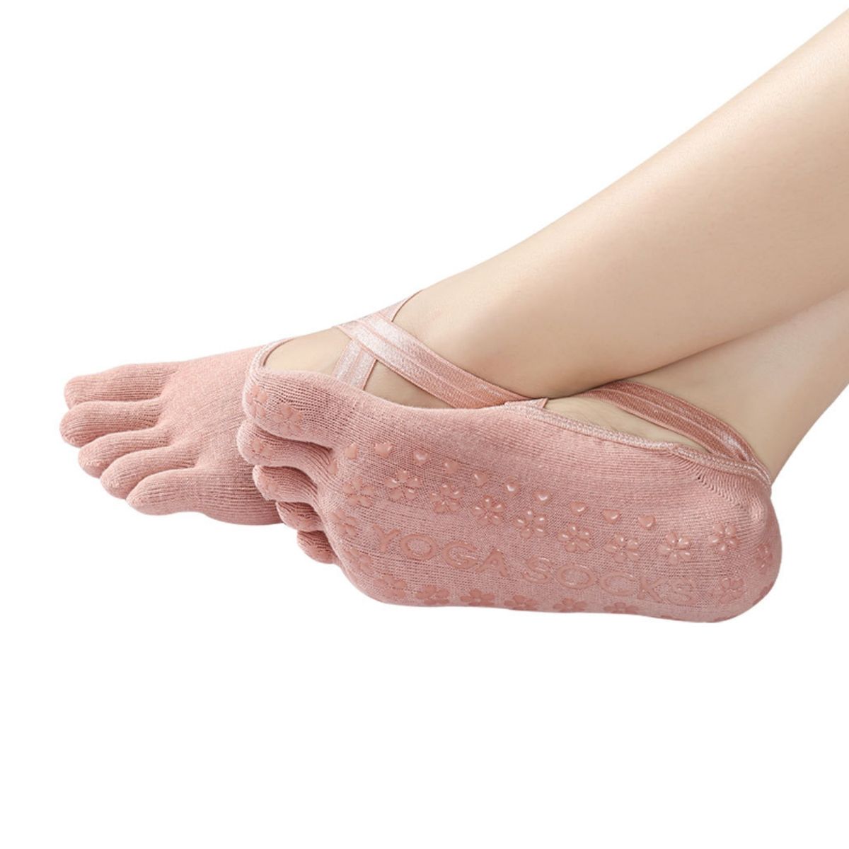 CRUSEC - Calcetines Antideslizantes Para Yoga Y Pilates Talla Única