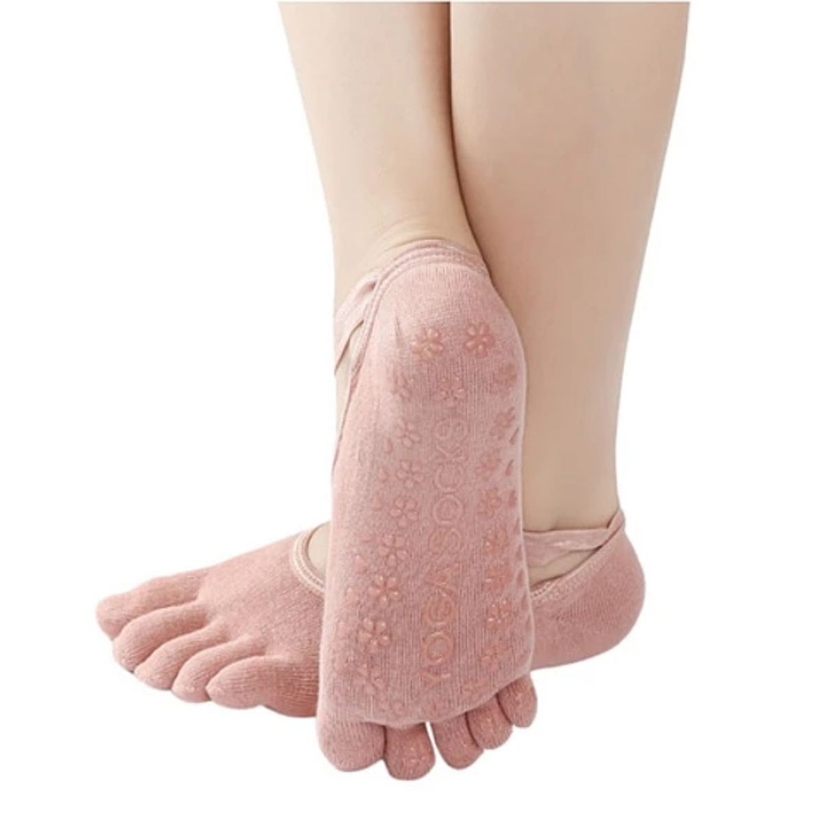 CRUSEC - Calcetines Antideslizantes Para Yoga Y Pilates Talla Única