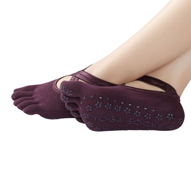 CRUSEC - Calcetines Antideslizantes Para Yoga Y Pilates Talla Única.