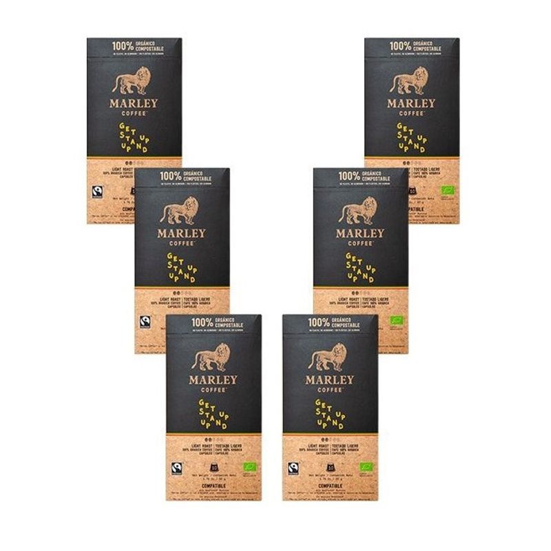 MARLEY COFFEE - Pack 6x estuches Cápsulas Get Up Stand up · Nespresso®️ compatible