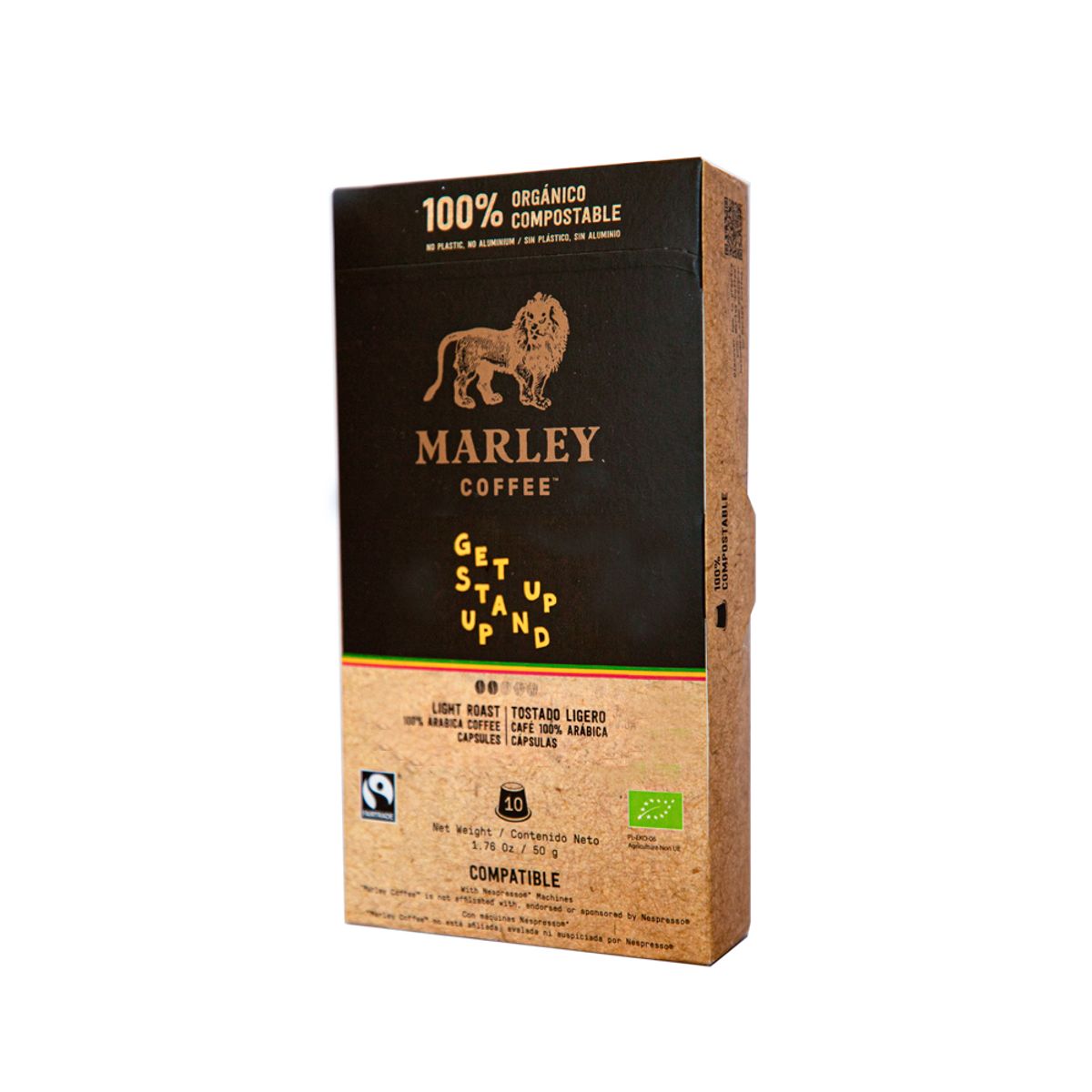 MARLEY COFFEE - Pack 6x estuches Cápsulas Get Up Stand up Nespresso® compatible