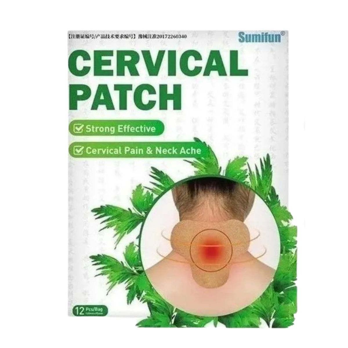 GENERICO - Pack 12 Parches Elimina Dolor Cervical, Cuello, Hombro