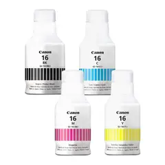 CANON - PACK ORIGINAL TINTA GI-16 BK CYAN MAGENTA YELLOW