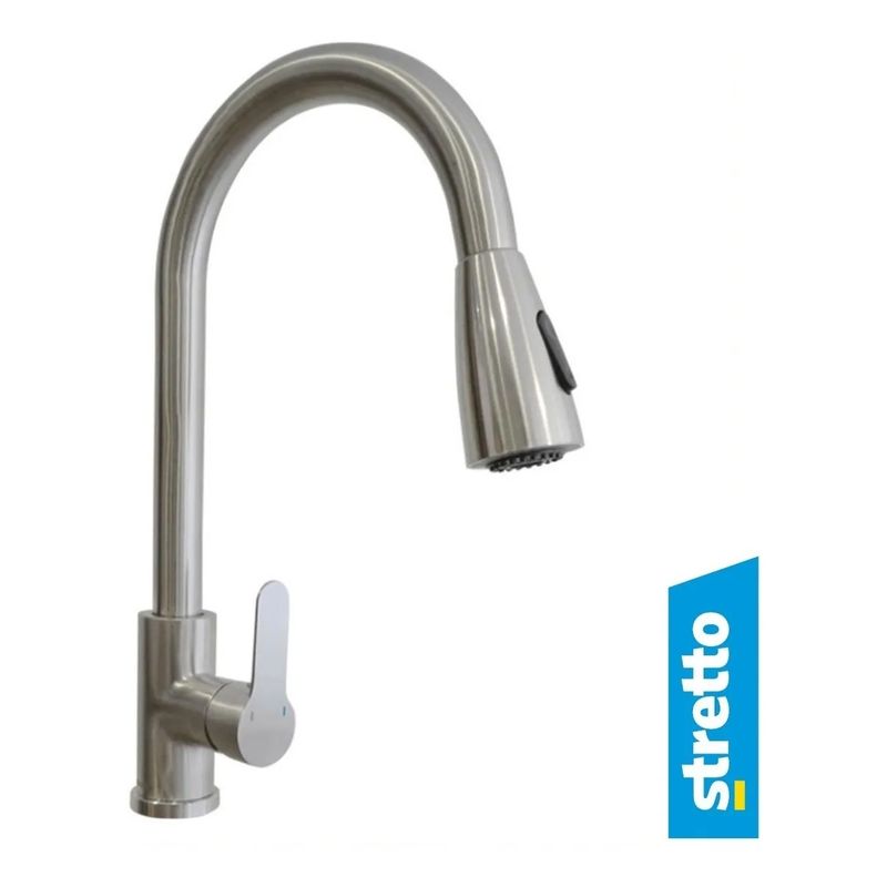 STRETTO - Monomando Lavaplatos Llave Extraíble Modelo Veletri