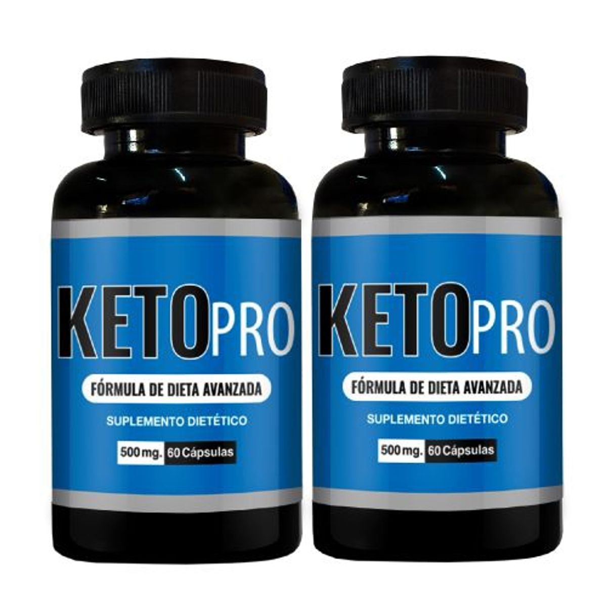 GENERICO - Keto Pro, OFERTA 2 Frascos 120 capsulas total, 500 mg
