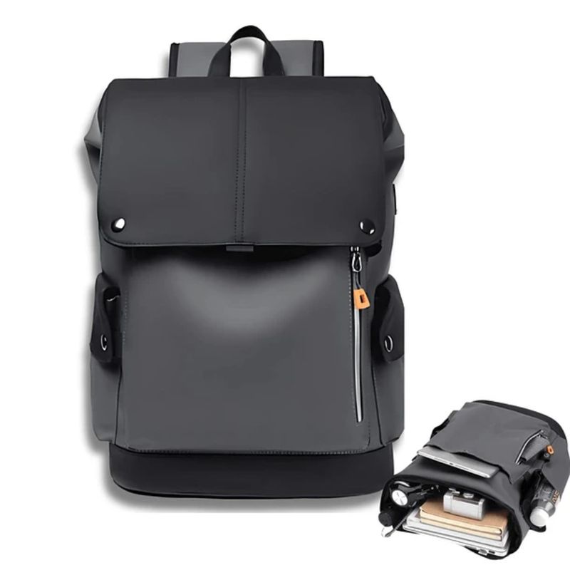 CRUSEC - Mochila Notebook Impermeable 35 Litros Carga Usb Unisex