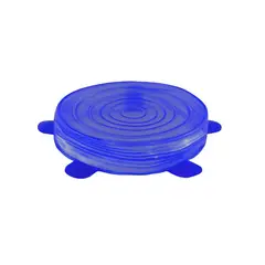 GENERICO - Set 6 Tapas Silicona Extensible Anti Escurrimientos Sellados