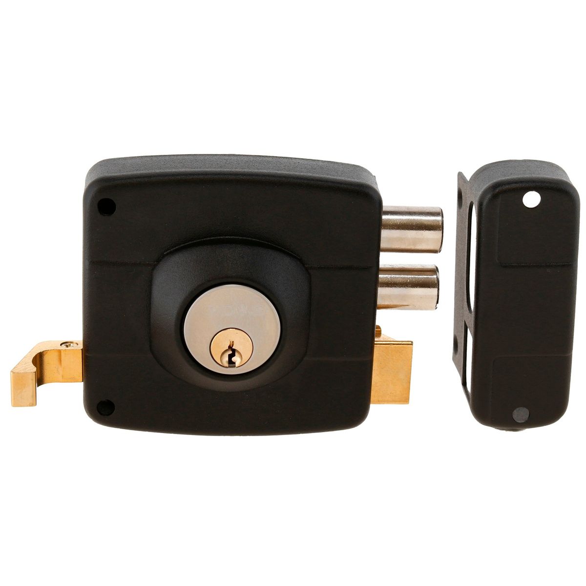 ODIS - Cerradura Sobreponer Odis 322 Puertas Madera Metálicas - Negro