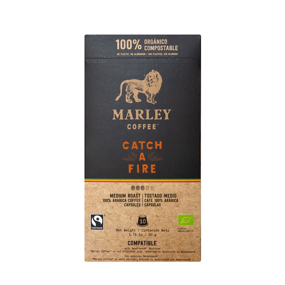 MARLEY COFFEE - Cápsula Catch a Fire · Nespresso®️ compatible