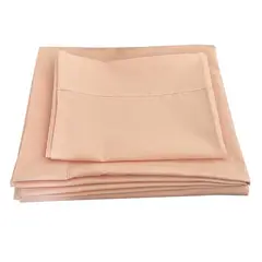 REHUCE - Juego de sábanas microfibra 1 plaza - Rosado