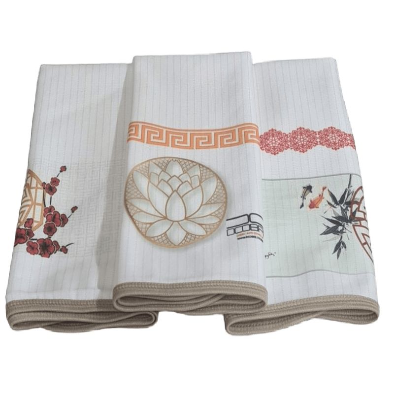 DCOBRE - PACK 3 TOALLA MICROFIBRAS EN COBRE DISEÑO ORIENTAL