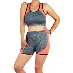 LOOK SHOP - Conjunto Deportivo Mujer Algodón. Short Y Peto. Running. 084