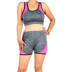 LOOK SHOP - Conjunto Deportivo Mujer Algodón. Short Y Peto. Running. 084