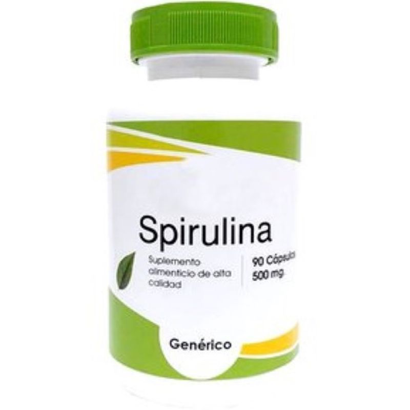 GENERICO - Espirulina, 90 capsulas de 500 mg Spirulina