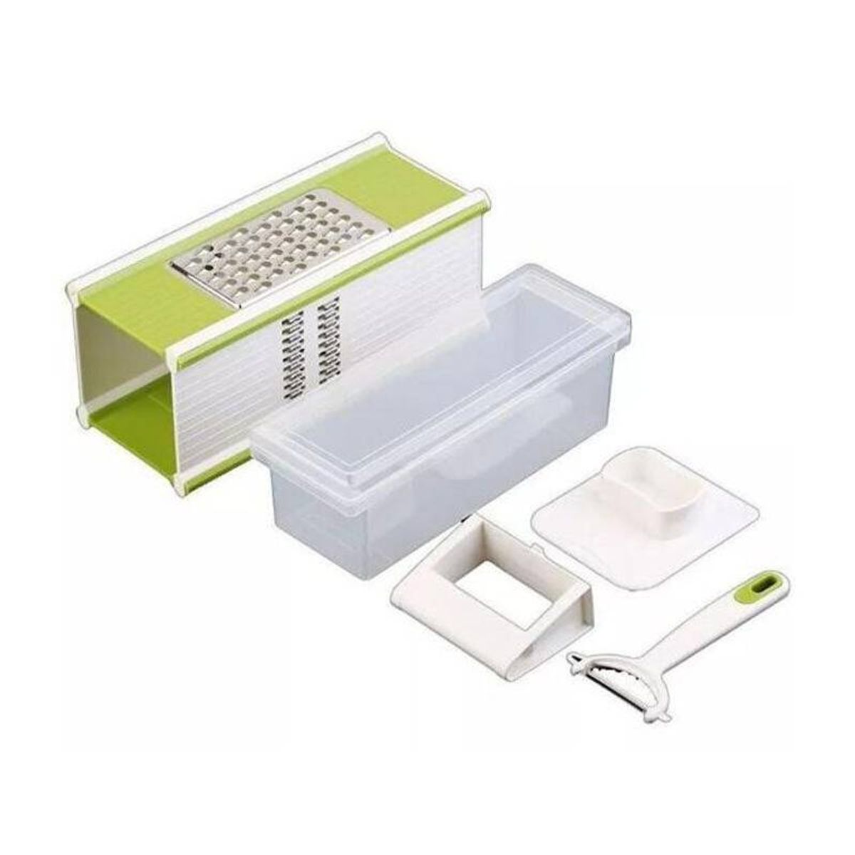 GENERICO - RALLADOR VERDURAS 5 EN 1 FÁCIL GRATER MULTIFUNCIONAL