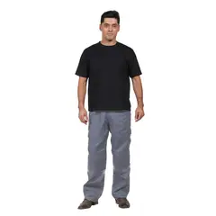 90 GRADOS - Pantalón Poplin Trabajo Cargo Gris