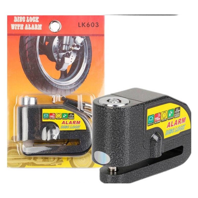 UNIVERSAL - CANDADO MOTO BICI CON ALARMA