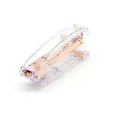ESHOPANGIE - Corchetera Manual Acrílica Metal Oficina Papelería Oro Rosa