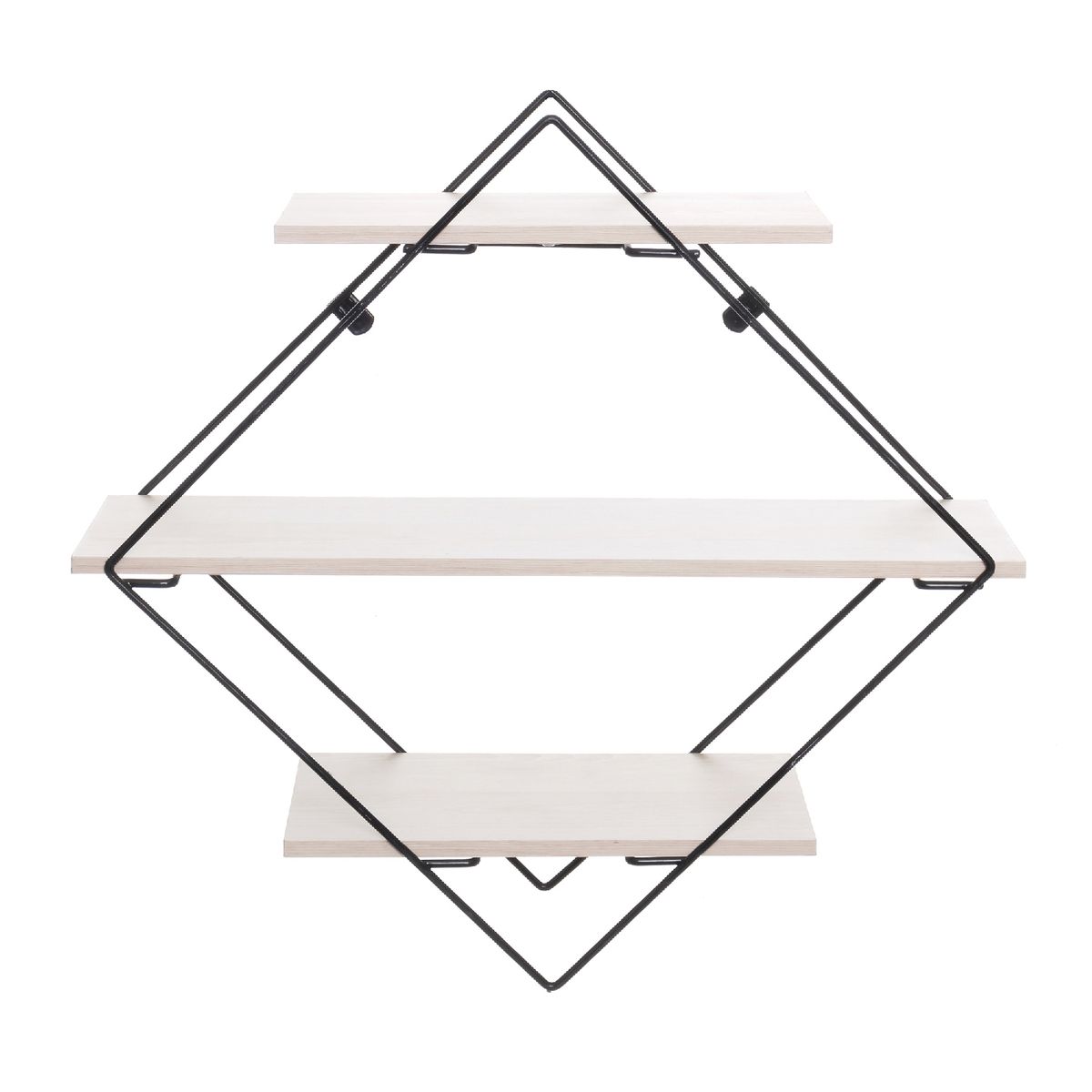 METALTRU - Repisas Moderna Diamante 46x46x16 cm Crema