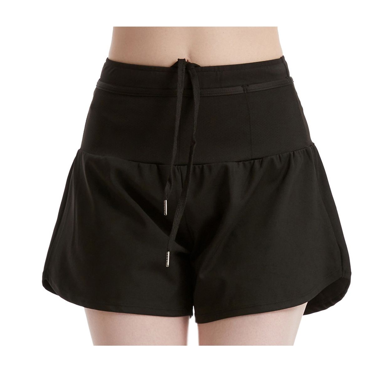 EVERSO - Shorts Deportivos De Cintura Con Cordón Con Bolsillo.