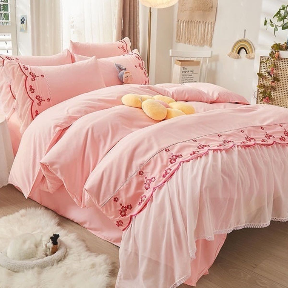 HOMER DESIGN - Set Ropa De Cama Sabanas +funda De Plumon 1.5 Plazas hm23