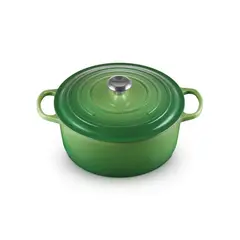 LE CREUSET - Cocotte Redonda 28cm Verde Bamboo Hierro