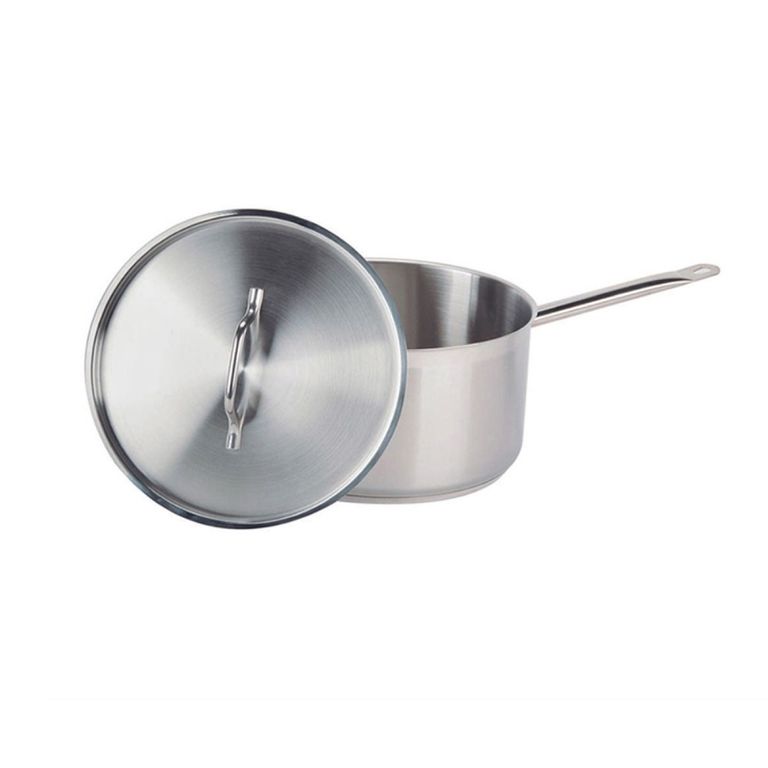 CAZO ALTO ACERO. INOX C/TAPA Y FONDO DIFUSOR 13 lts IMAHE.