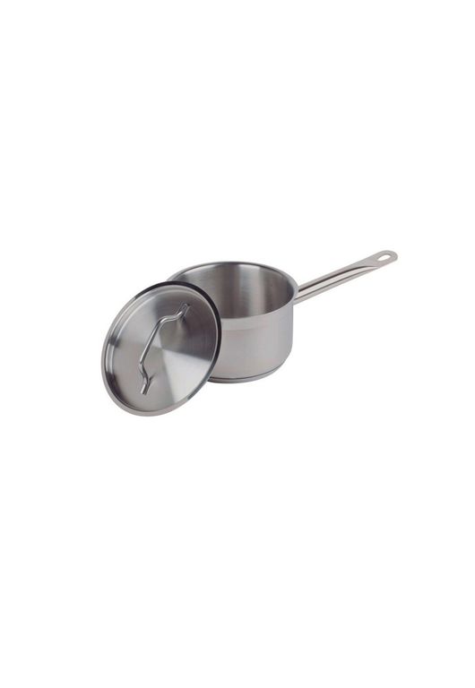 CAZO BAJO ACERO INOX C/TAPA Y FONDO DIFUSOR 1 lt IMAHE