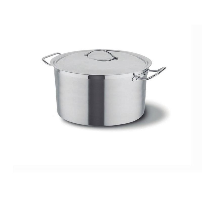 IMAHE - OLLA C/TAPA ACERO INOX FONDO DIFUSOR 23 lt IMAHE