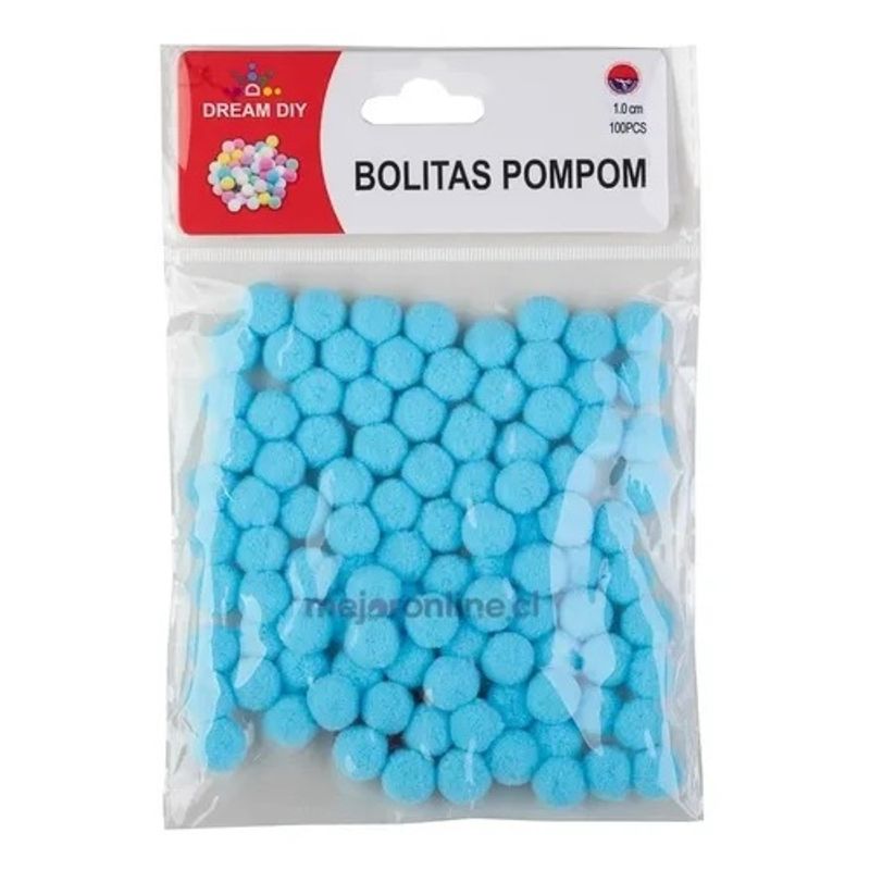 GENERICO - Pompones Sintéticos Talla S Colores